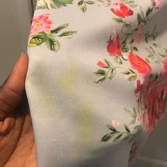 ASOS Flowery Blue Dress - Picture 7 of 8